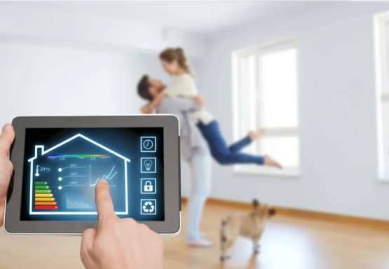 Smart-Home-Systeme Smart Home Steuerung im Wohnhaus per Tablet