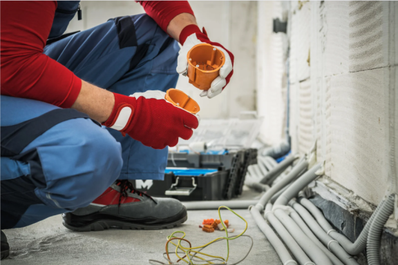 Elektroinstallationen Elektriker bei Elektroinstallation